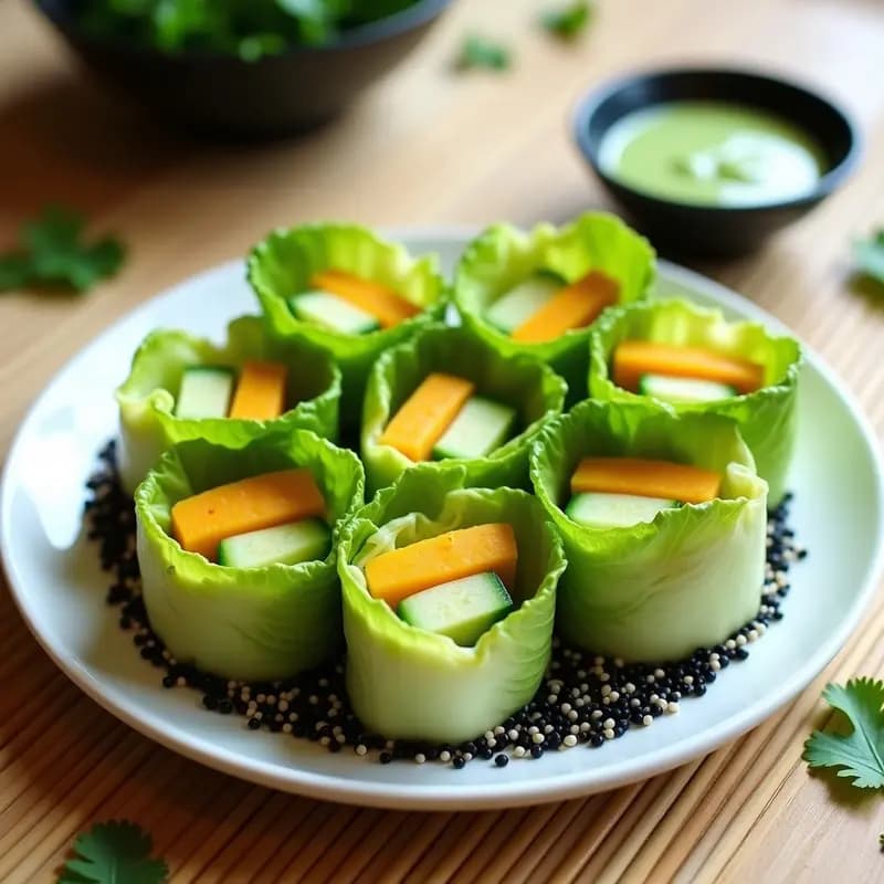 Maki de Aguacate y Mango con Salsa de Wasabi: Receta Japonesa Fresca y Vegana