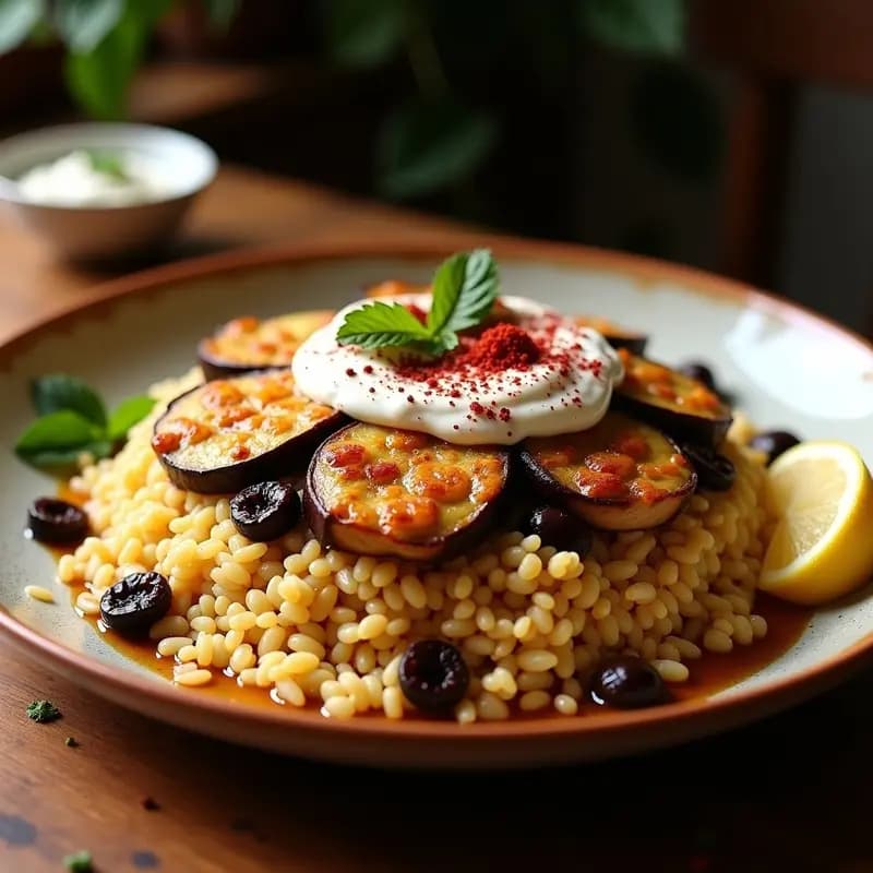 Maklubeh de Pollo y Berenjenas: Receta Palestina de Arroz al Revés con Especias
