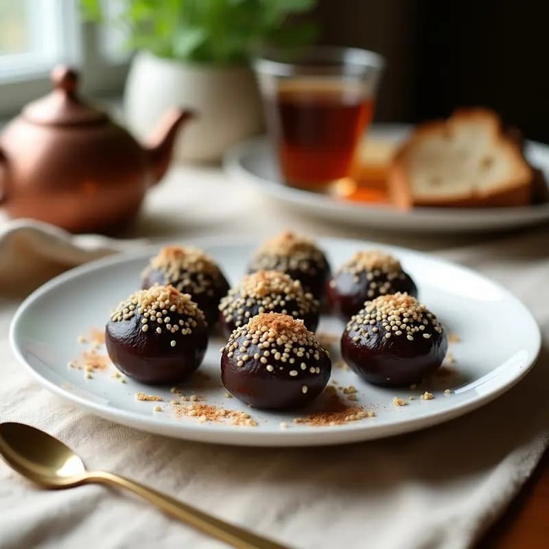 Makrud de Dátiles y Semillas de Sésamo: Postre Árabe con Toque de Agua de Azahar