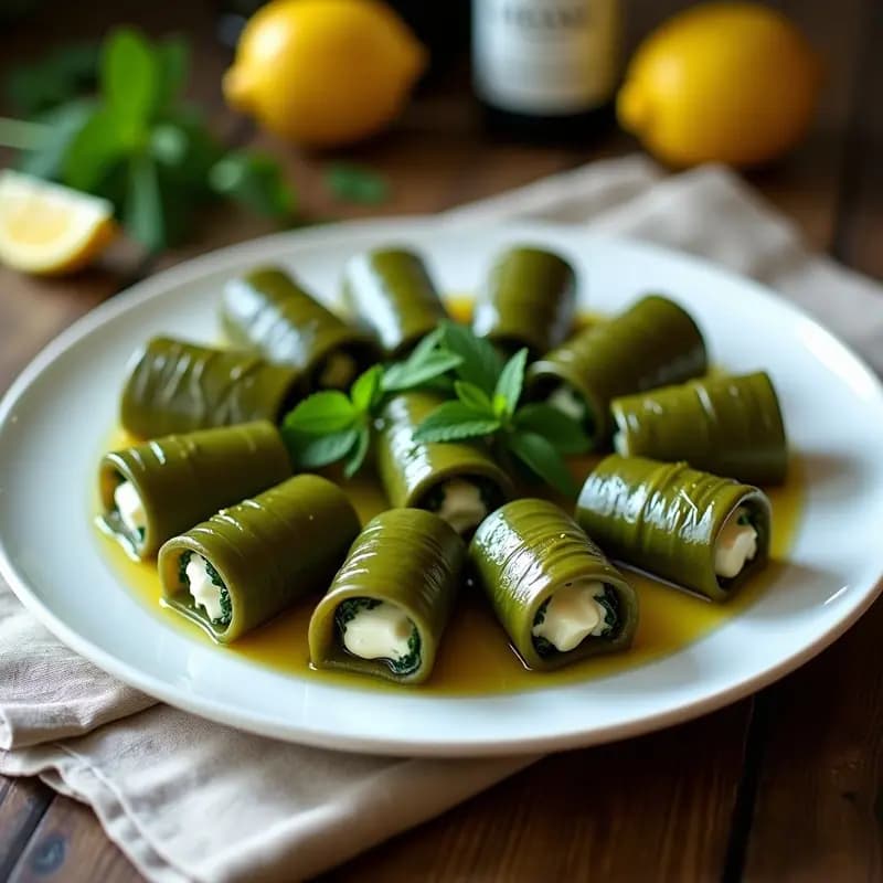 Makruto Sirio de Queso y Espinacas: Pastel Salado en Hoja de Parra