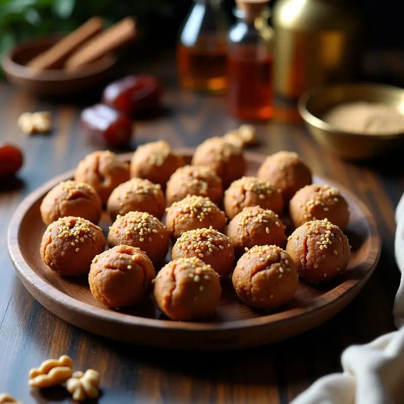 Maktoum de Dátiles y Nueces: Postre Emiratí Sin Azúcar y Alto en Energía