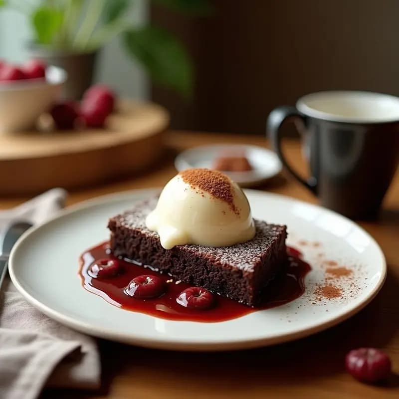 Malteadas de vainilla con brownies troceados y crema batida: Batido de ensueño