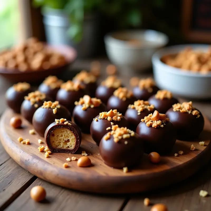 Maltesers de Chocolate y Avellanas Caseros: Postre Fácil sin Horno