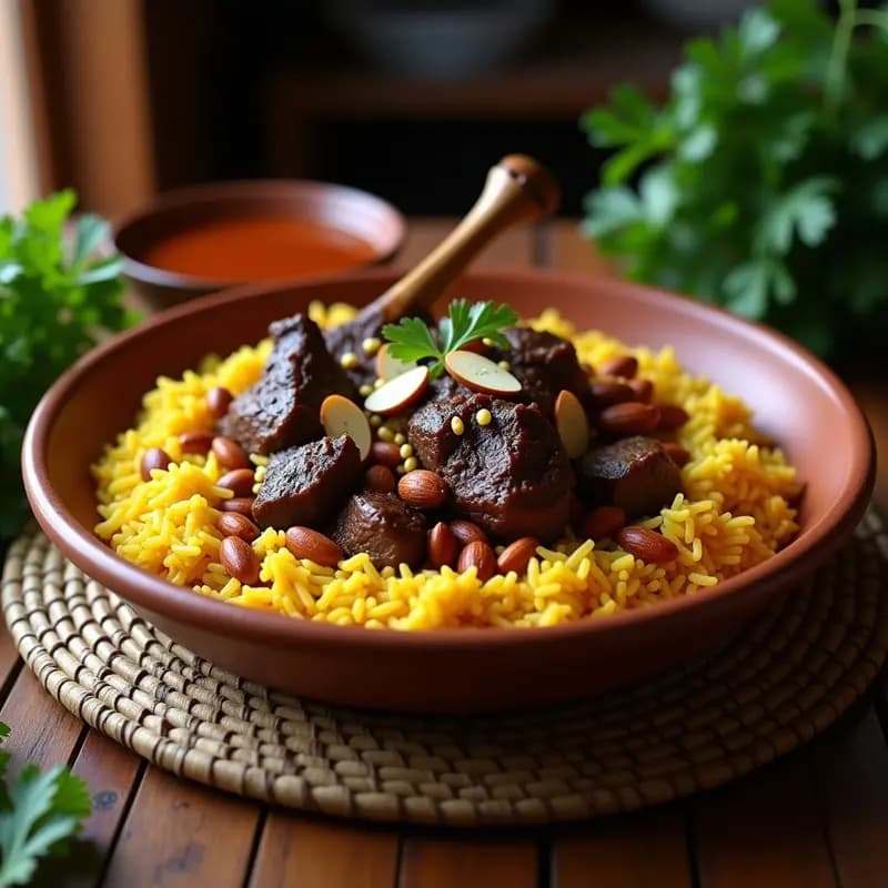 Mandi Yemenita con Cordero y Arroz Basmati: Receta en Horno de Tierra