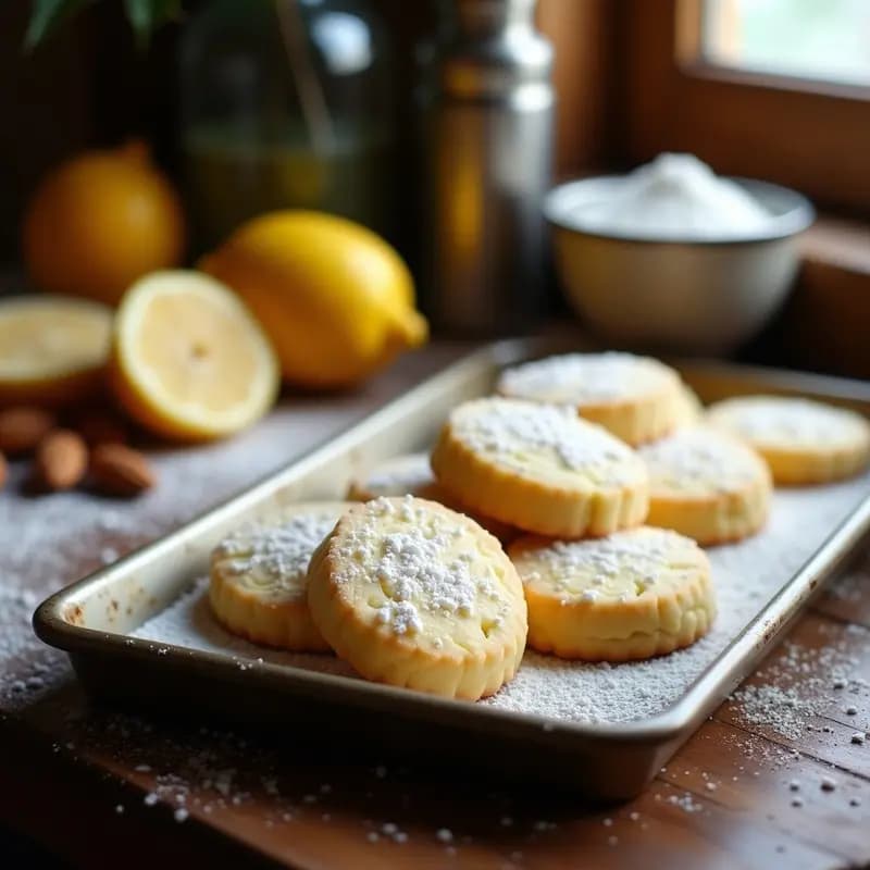 Mantecados de almendra y ralladura de limón: Dulce navideño sin gluten