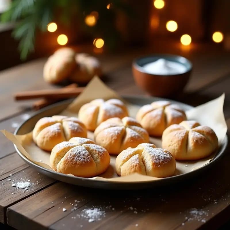 Mantecados Caseros: Dulces de Manteca, Harina y Azúcar para Navidad
