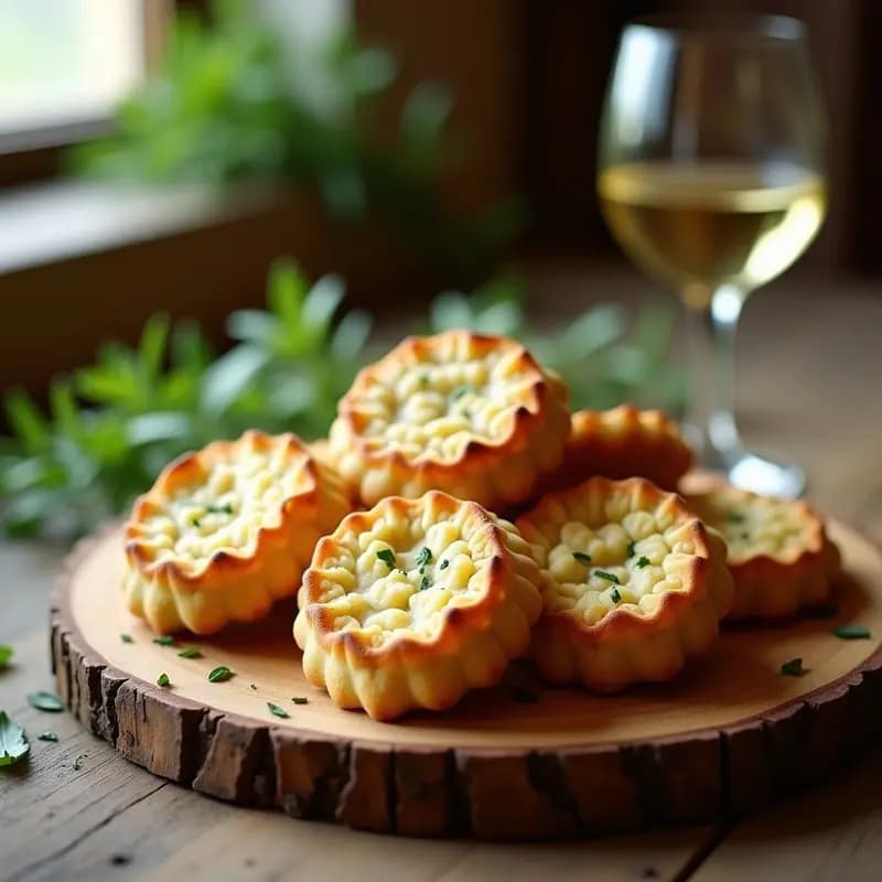 Mantecados de estragón: Galletas saladas murcianas para acompañar vinos