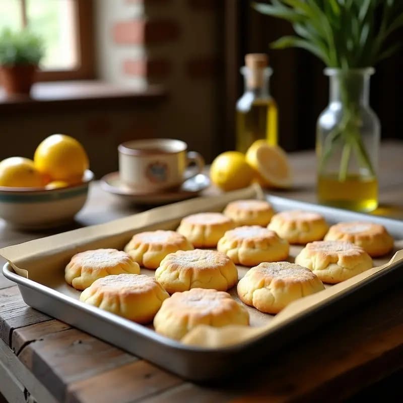 Mantecados de Limón y Aceite de Oliva: Galletas Tradicionales Sin Mantequilla