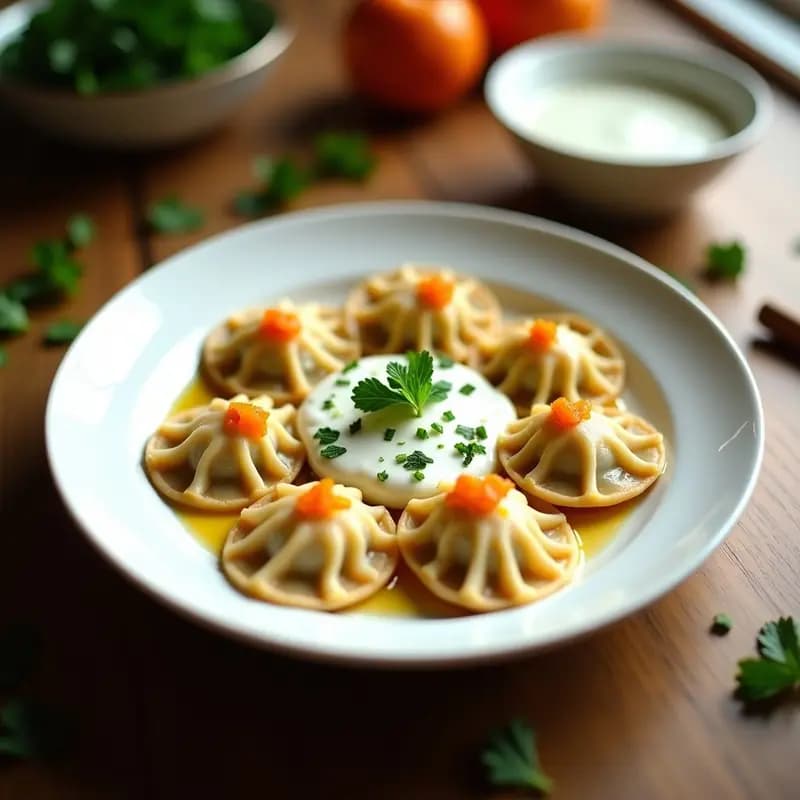 Manti de Calabaza y Queso Ricotta: Versión Vegetariana de la Receta Uzbeka