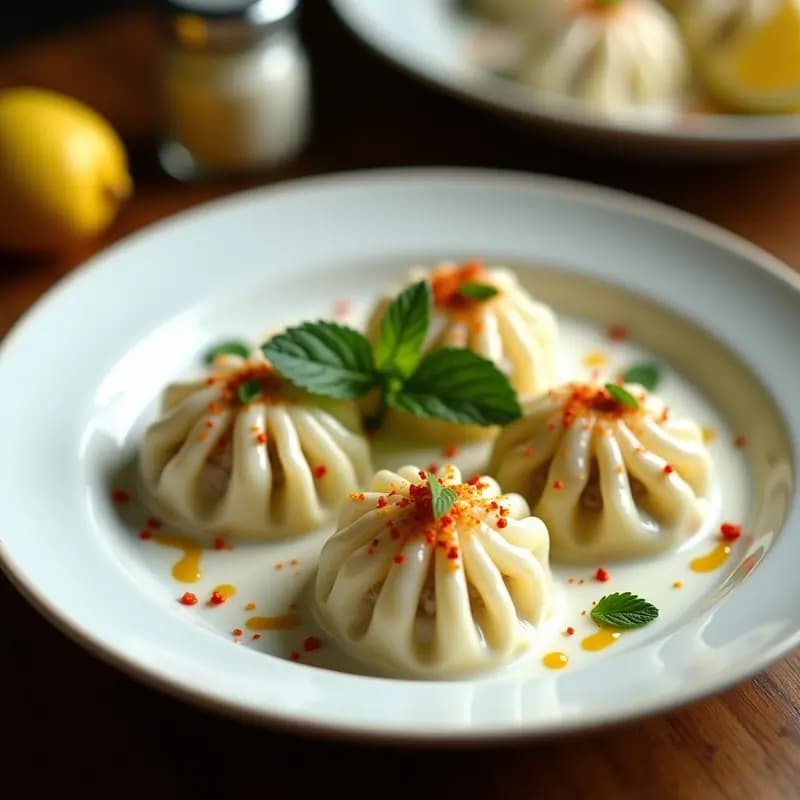 Manti Turcos Rellenos de Carne de Cordero y Yogur: Receta Tradicional con Toque Moderno