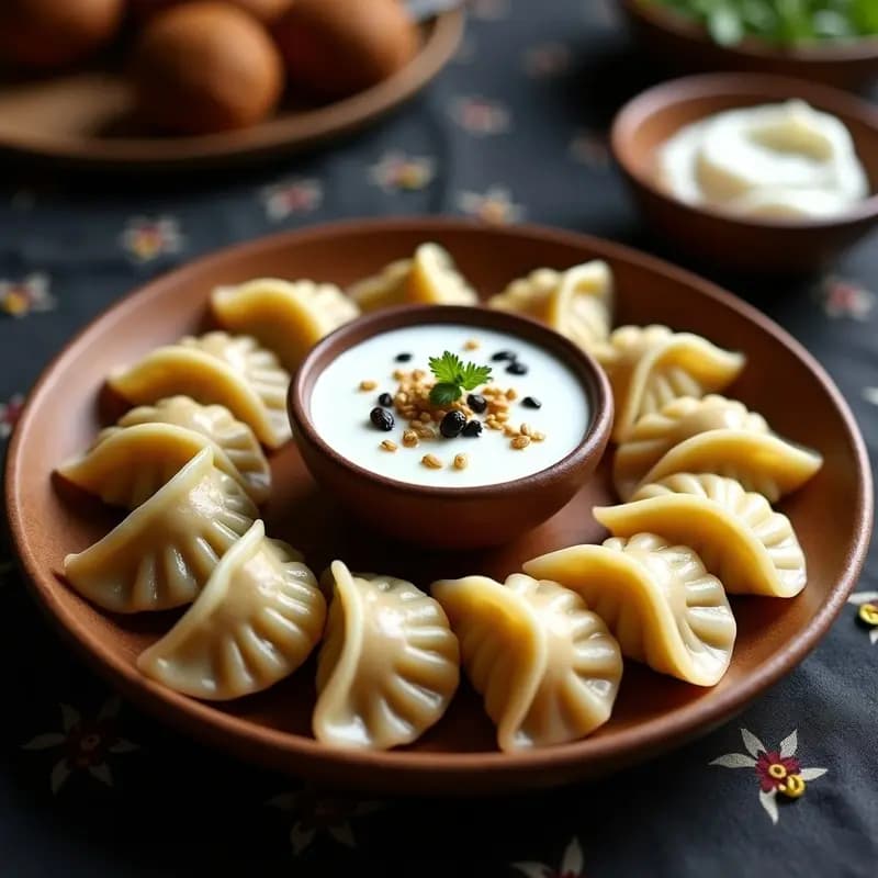 Manti Kazajo con Carne y Yogur: Empanadillas al Vapor con Toque Nómada