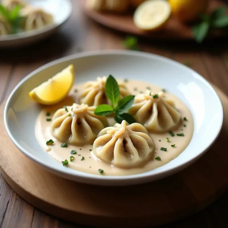 Manti Turkey con Yogur de Almendras: Receta Turca Sin Lácteos en Olla Exprés