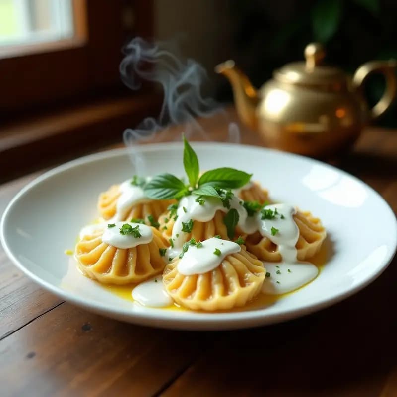 Manti Turco con Yogur y Salsa de Ajo: Receta de Oriente Medio en Olla Exprés