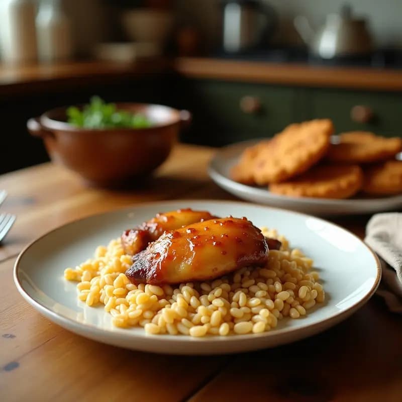 Maqluba de Arroz y Pollo: Receta Palmiresa Tradicional al Revés