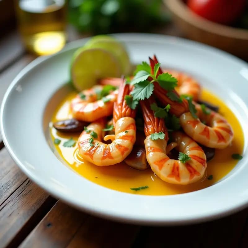 Mariscos a la Plancha con Ají Amarillo: Receta Peruana Picante y Baja en Calorías