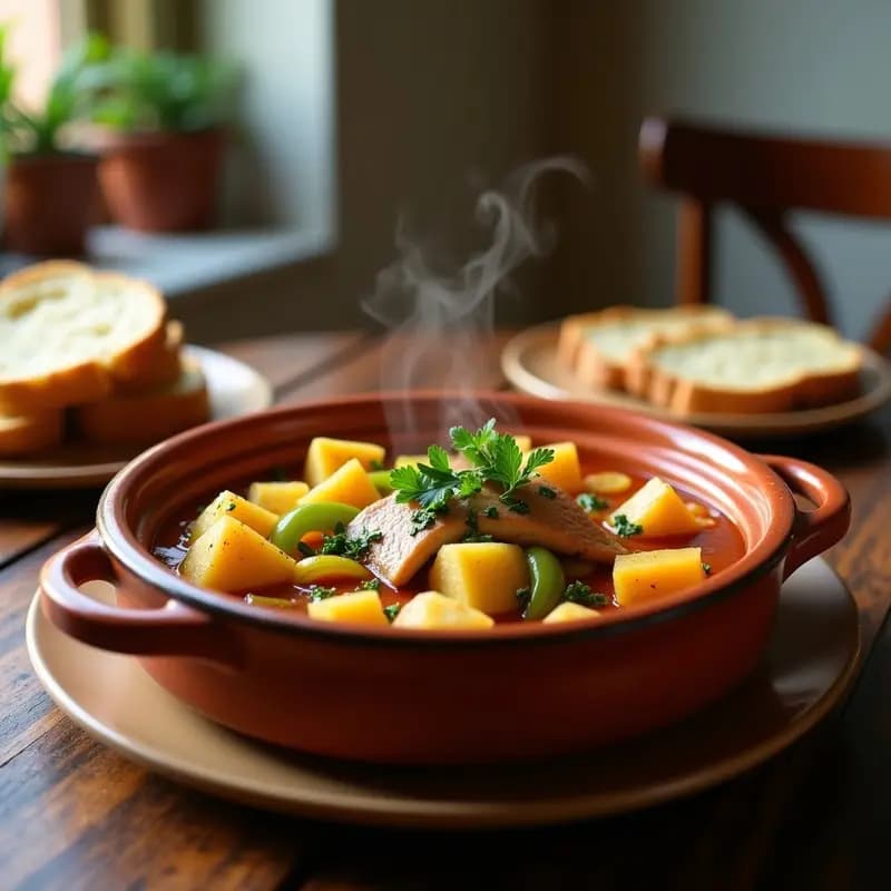Marmita de Atún con Patatas y Pimientos: Receta de Pescadores Canarios