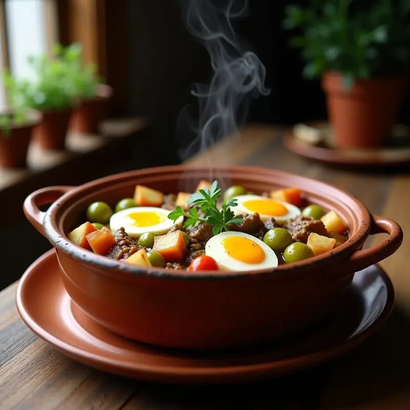 Marmita de Bonito con Jitomas y Huevos: Receta de Pescado de la Costa Vasca
