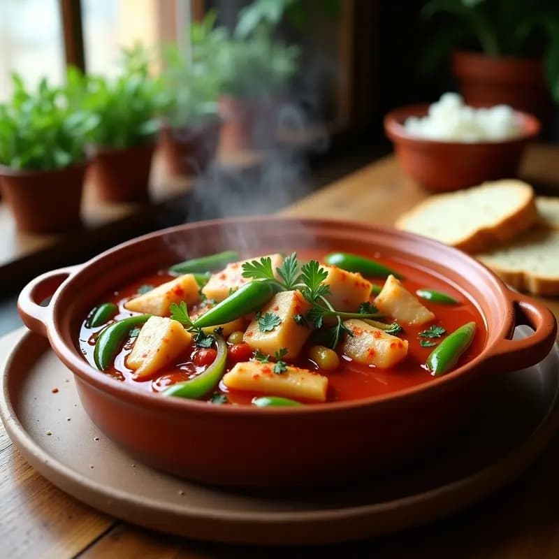 Marmita de bonito con pimientos y cebolla: Guiso de pescado rápido y sabroso