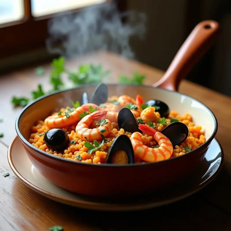 Marmita de Marisco con Arroz: Guiso Costero en Olla Rápida en 30 Minutos