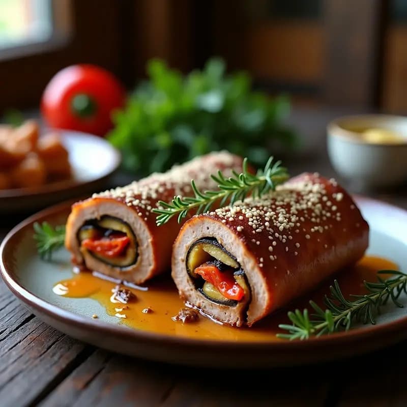 Matambre Arrollado con Vegetales: Receta Argentina Keto y Sin Gluten