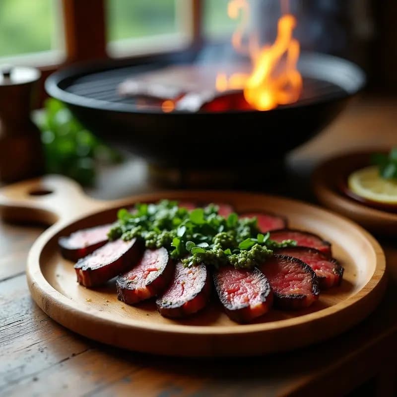 Matambre a la Parrilla con Chimichurri: Receta Argentina para Asados