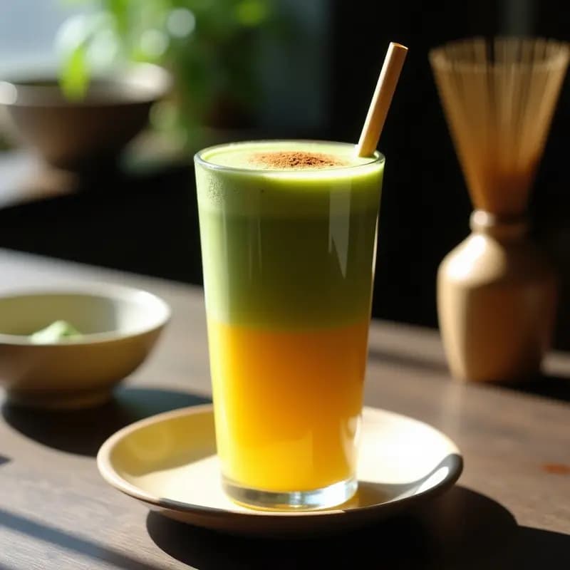 Matcha Latte Japonés: Bebida Energizante y Antiinflamatoria con Leche de Almendras