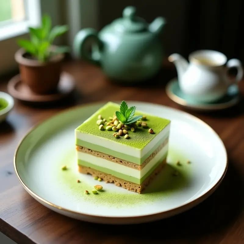 Matchinga Tiramisú: Postre Japonés-Italiano con Biscuits de Soletilla y Te Verde