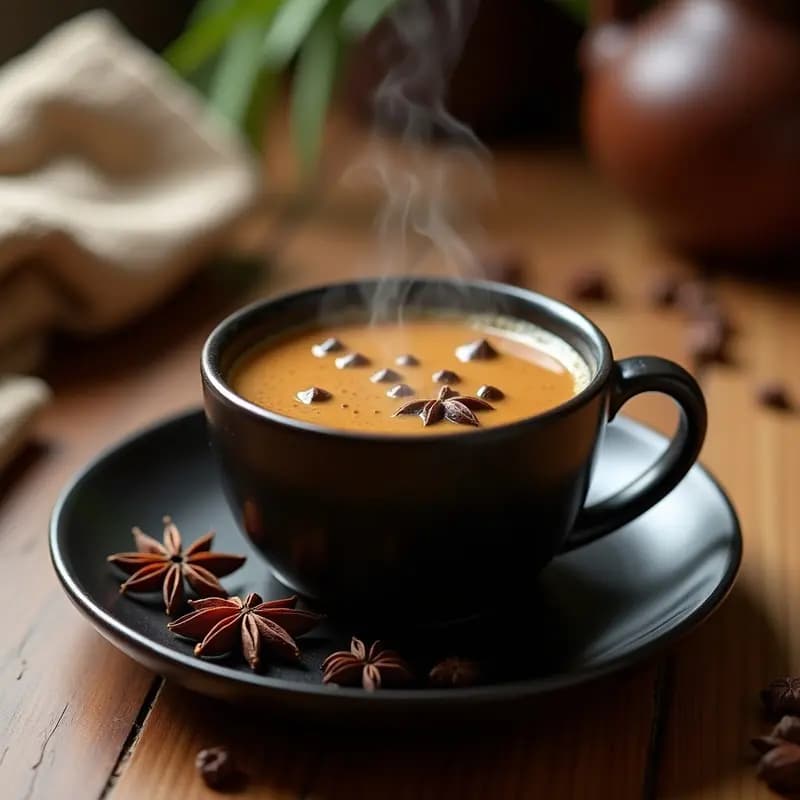 Mate Cocido con Especias Andinas: Bebida Argentina Caliente con Toque de Clavo y Anís