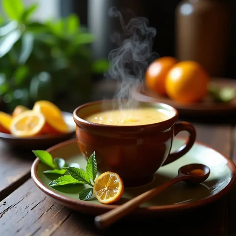 Mate Cocido con Hierbas y Miel de Eucalipto: Bebida Argentina Tradicional y Reconfortante