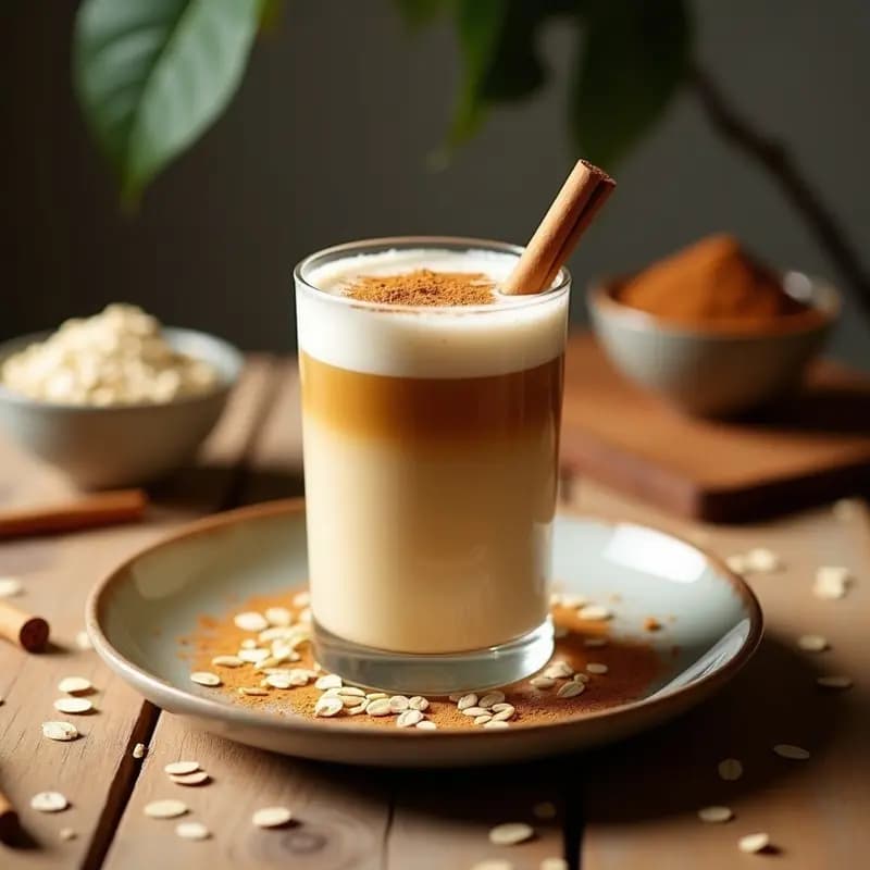 Mate Latte con Avena y Canela: Bebida Argentina Energética y Vegana