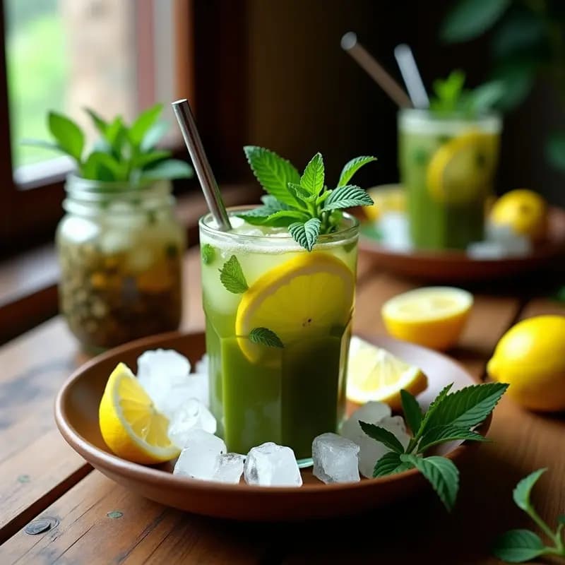 Mate Tereré con Hierbas y Limón: Bebida Paraguayaya Energizante y Desintoxicante
