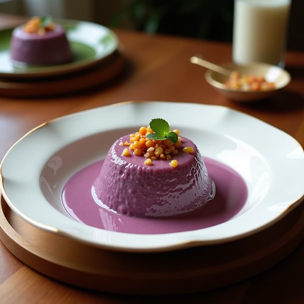 Mazamorra Morada con Leche de Coco y Chía: Postre Peruano Vegano y Antioxidante