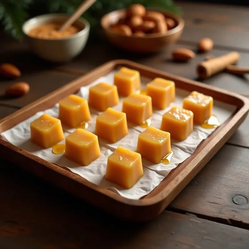 Mazapán Casero de Almendra y Miel: Dulce Tradicional Navideño