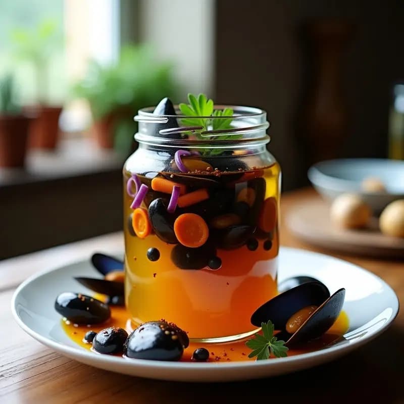 Mejillones en Escabeche: Receta de la Costa Vasca con Pimentón y Laurel