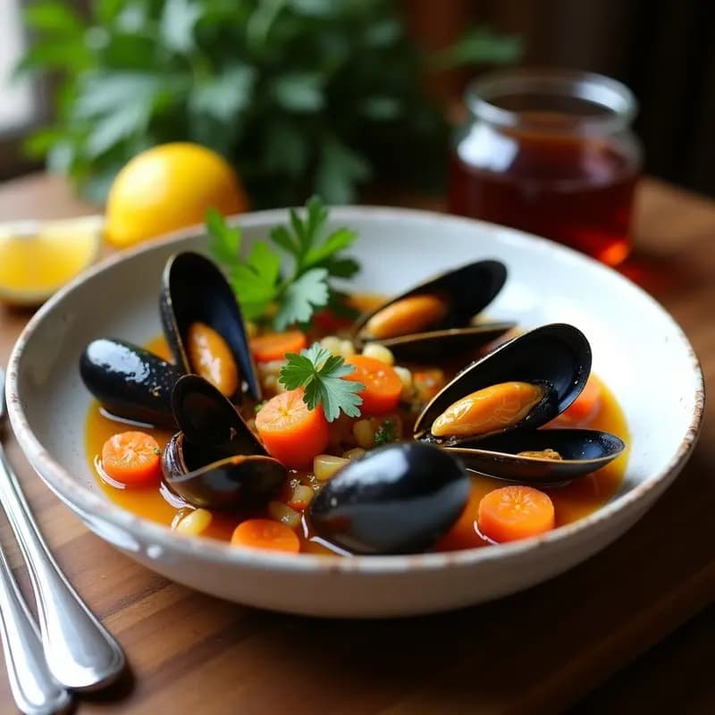 Mejillones en Escabeche con Zanahoria y Limón: Tapa Fría y Sabrosa