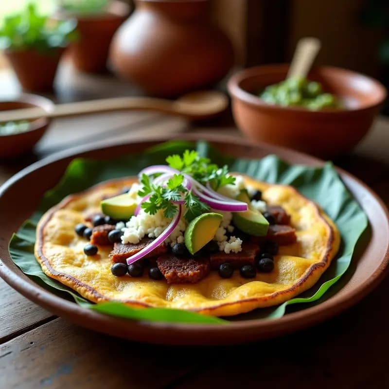Memela Oaxaqueña con Tasajo y Quesillo: Receta Mexicana Tradicional en Comal