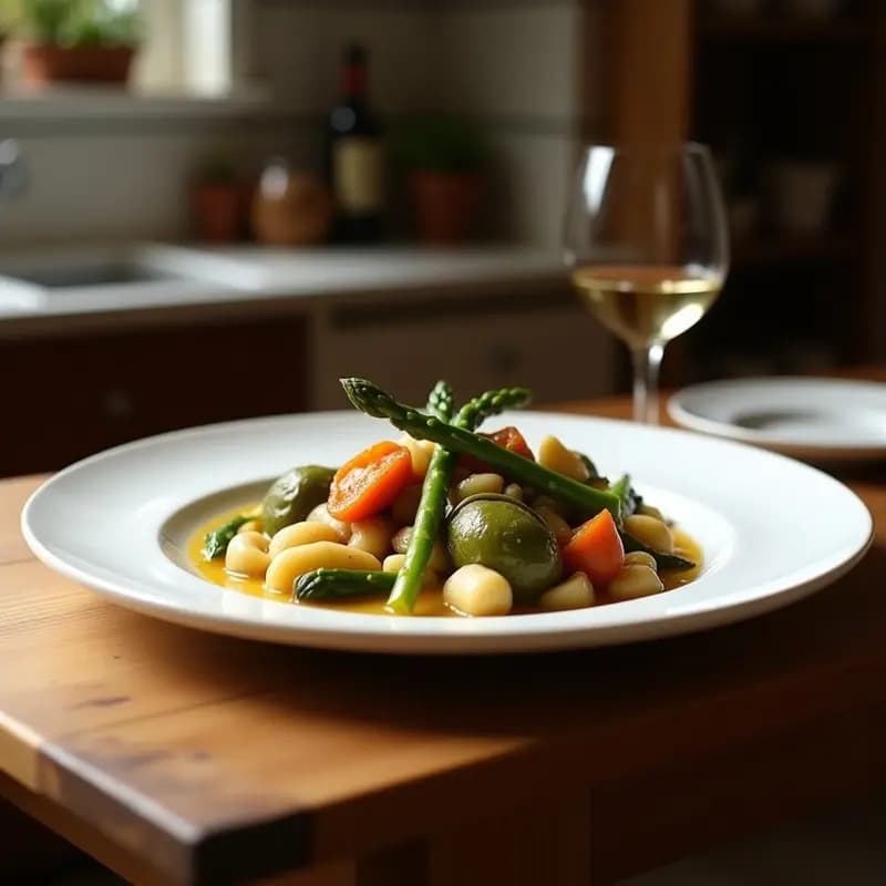 Menestra de Verduras Navarras: Plato de Temporada con Alcachofas y Espárragos