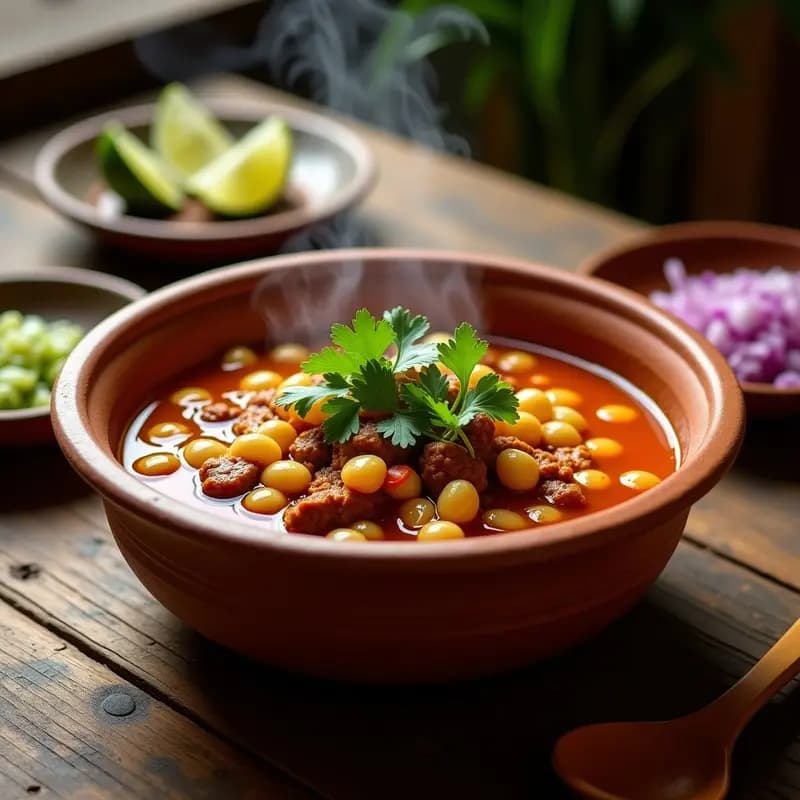 Menudo de Res con Hominy y Chile Guajillo: Receta Mexicana Tradicional para Desayunar