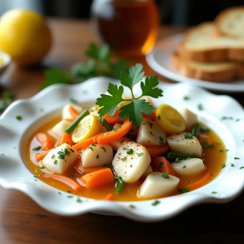 Mercadito de Pescado en Escabeche: Tapa Fría Andaluza con Limón y Ajo