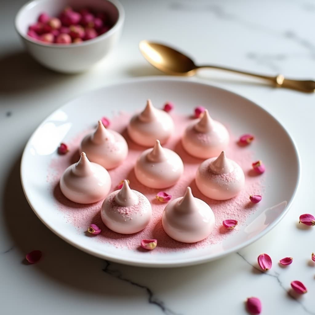 Merengues de Aquafaba y Polvo de Rosa Mosqueta: Postre Vegano Sin Horno y Sin Azúcar