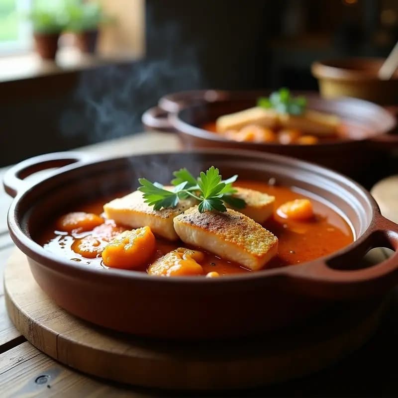 Merluza en Salsa de Txangurro: Plato Vasco con Toque del Cantábrico