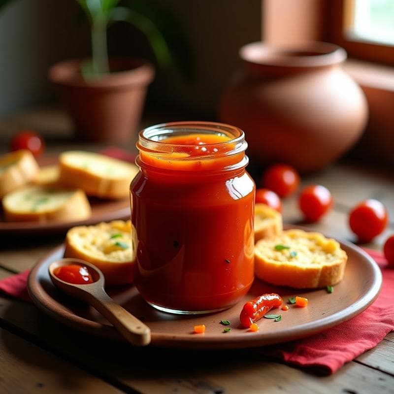 Mermelada de Tomate y Chipotle: Receta Mexicana Sin Azúcar para Tostadas y Carnes