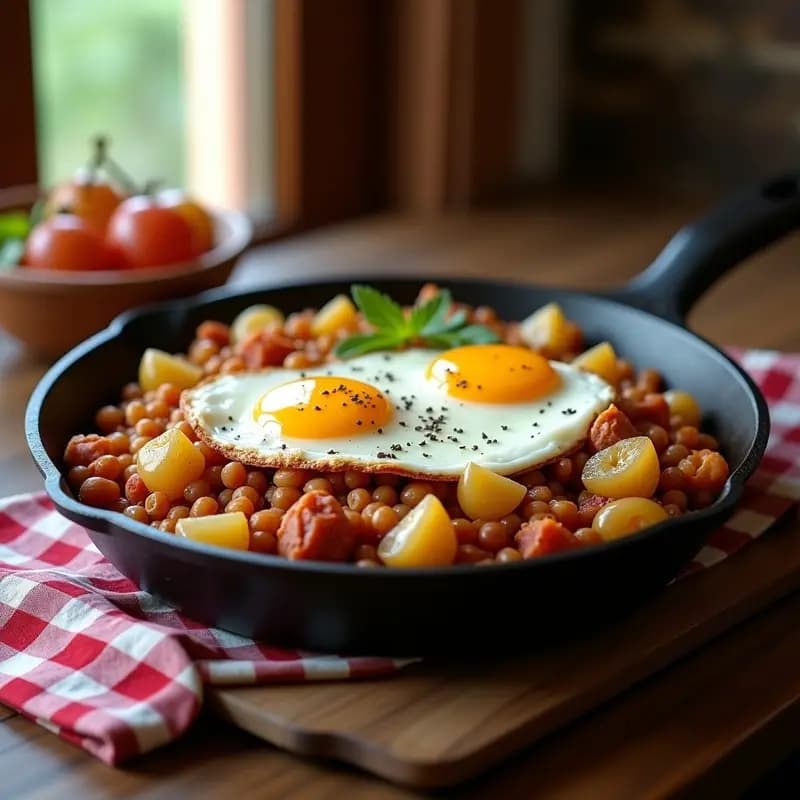 Migas aragonesas con uvas y panceta: Plato humilde pero lleno de sabor