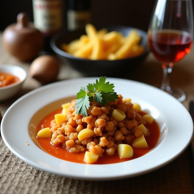 Migas Canarias con Papas Arrugadas y Mojo: Receta Tradicional en 30 Minutos