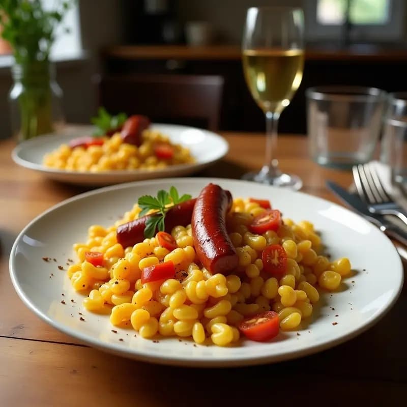 Migas con Chorizo y Higo: Receta de la Huerta de Alicante en Sartén