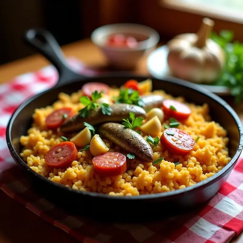 Migas con Chorizo y Sardinillas: Receta de Aprovecho Andaluza en 20 Minutos
