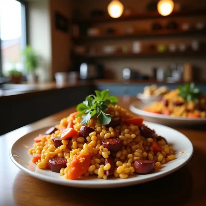 Migas Extremaduras con Chorizo y Uvas: Receta Rural con Toque Dulce