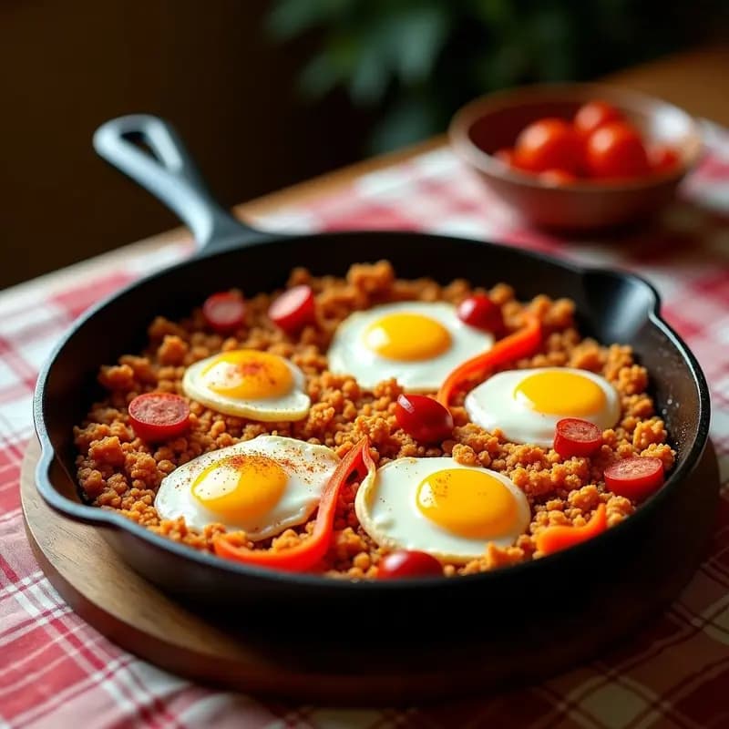 Migas Extremaduras con Chorizo y Pimientos: Receta de Aprovecho con Pan Duro