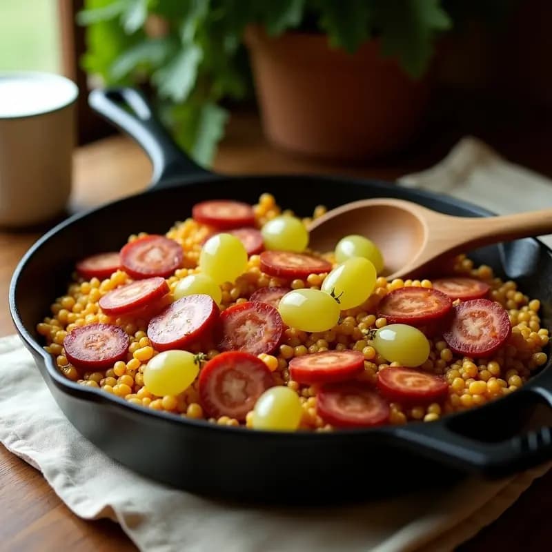 Migas Extremaduras con Chorizo y Uvas: Desayuno Contundente de Pastor