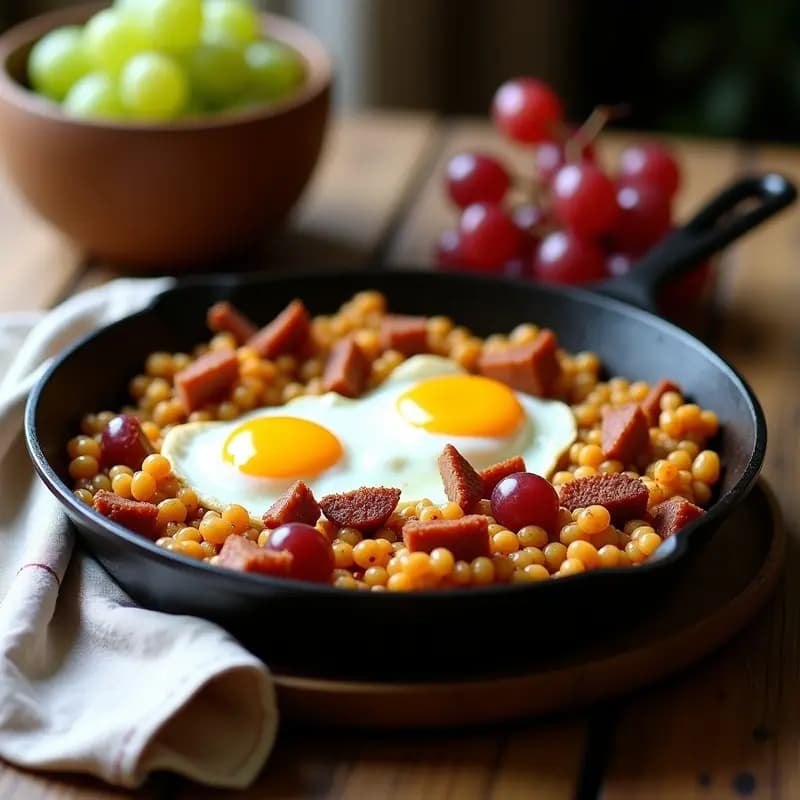 Migas Extremaduras con Torrezno y Uvas: Receta de Pastores para Aprovechar el Pan Duro
